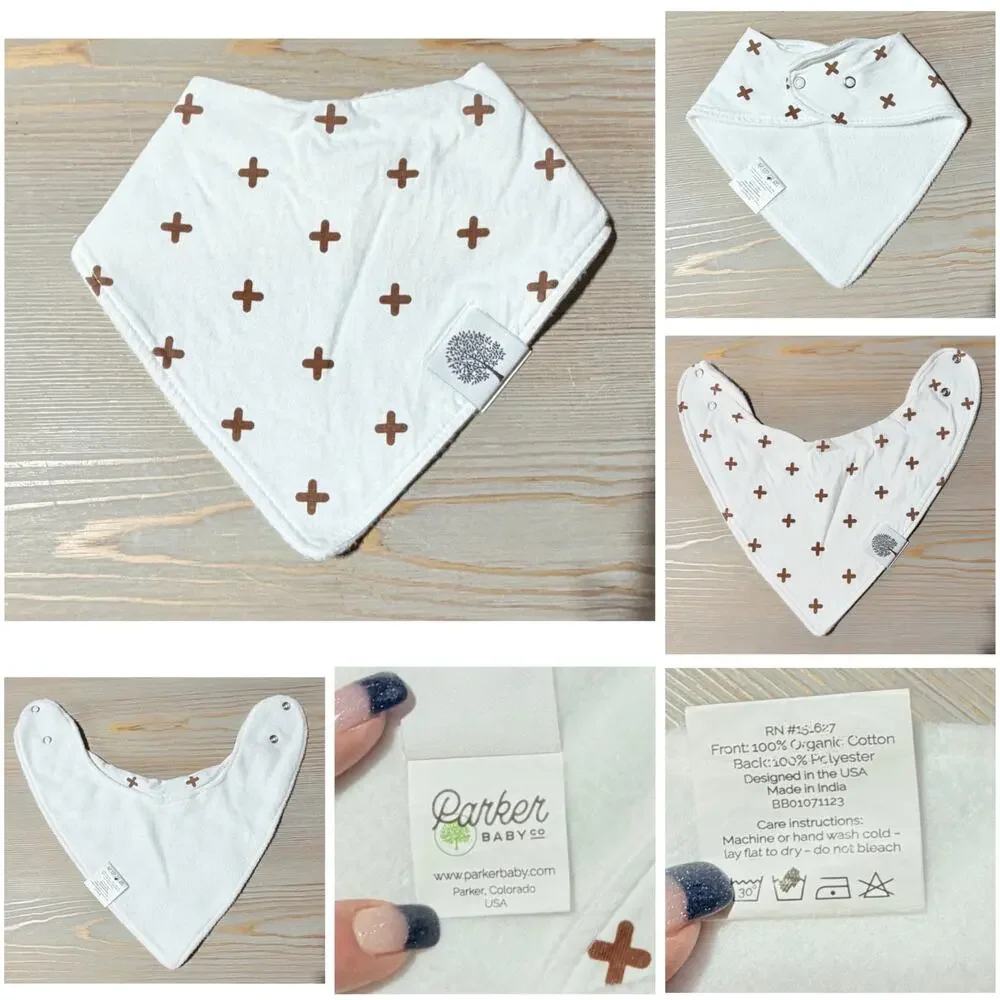 6 Assorted Cloth Baby Bib Bundle